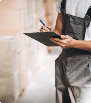 mover quoting the cost of a San Diego move