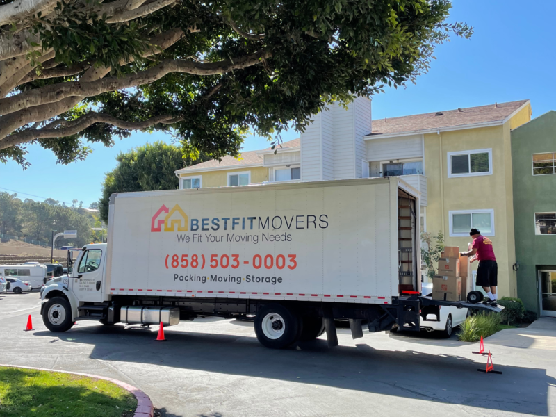 loading best fit movers moving truck